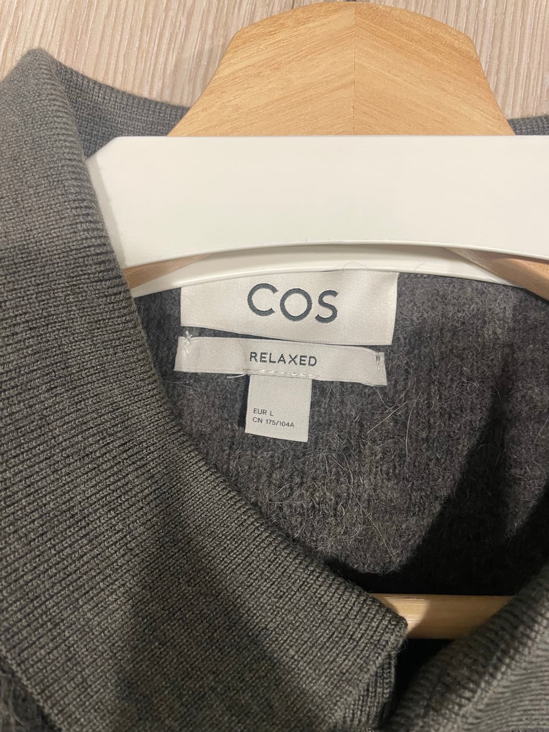 cos 오픈 카리 니트 그레이 L 상품이미지4