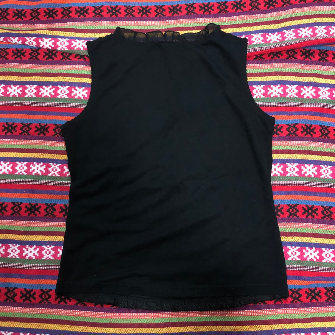 플르부아 레이스 블랙 블라우스 상품이미지4