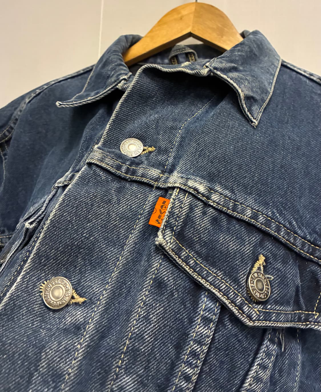 (100)빈티지 리바이스 66902 오렌지탭 3세대 데님 트러커자켓 상품이미지6