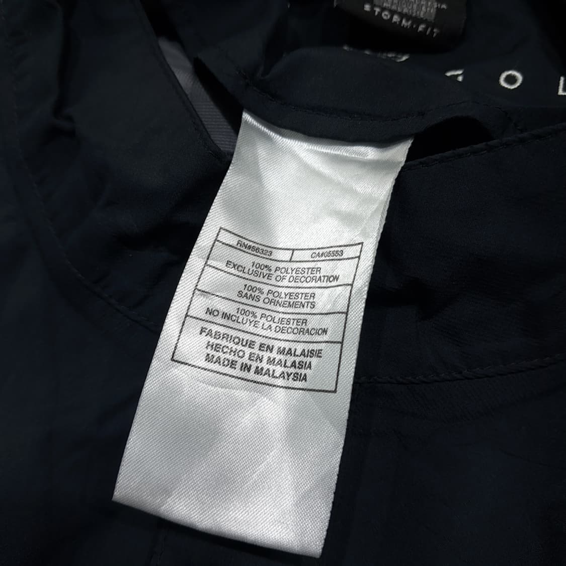 CL978 XL 나이키골프 00s 스톰핏 블랙 반팔 아노락 상품이미지4