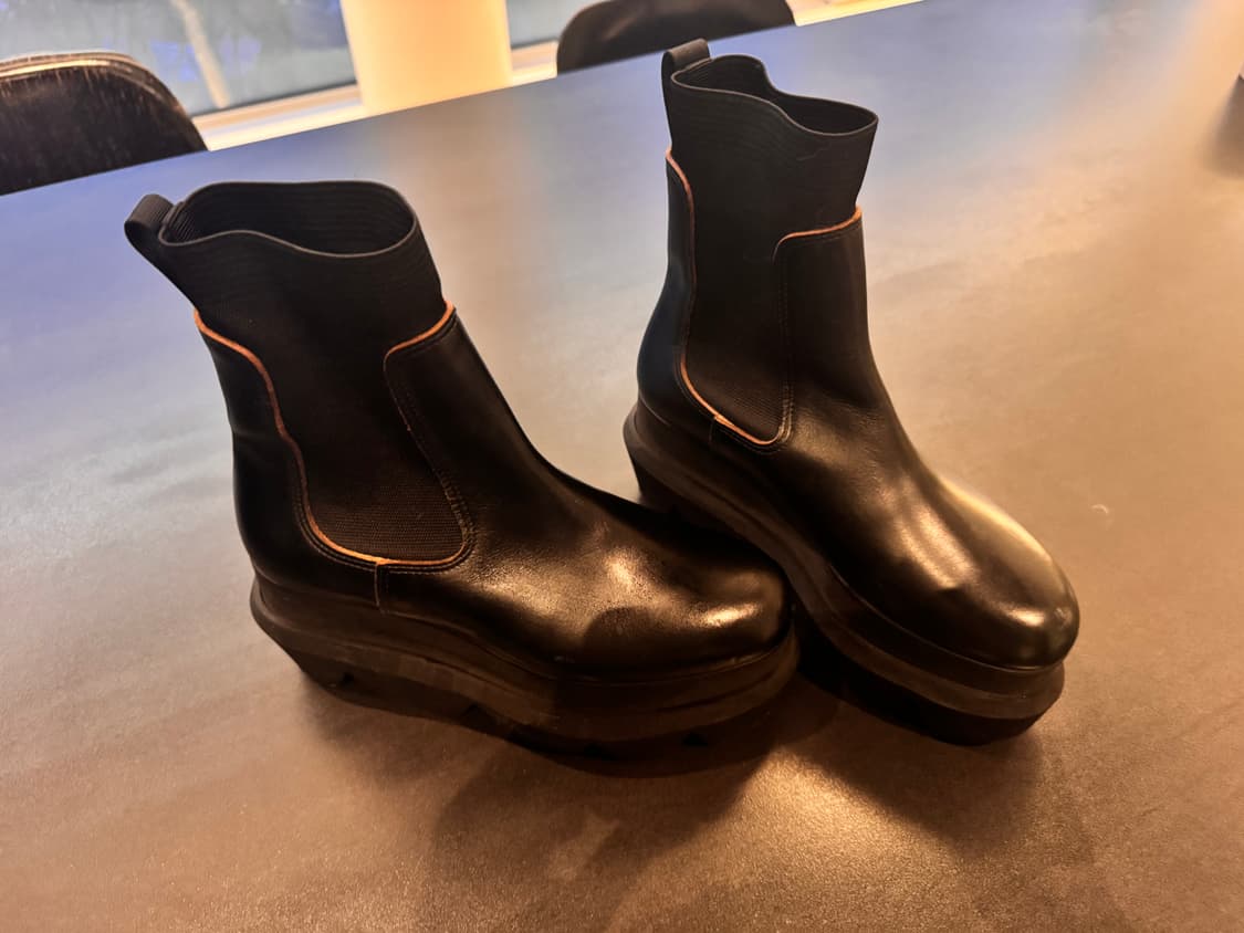 사카이 통굽 블랙 앵클부츠 37사이즈 상품이미지2