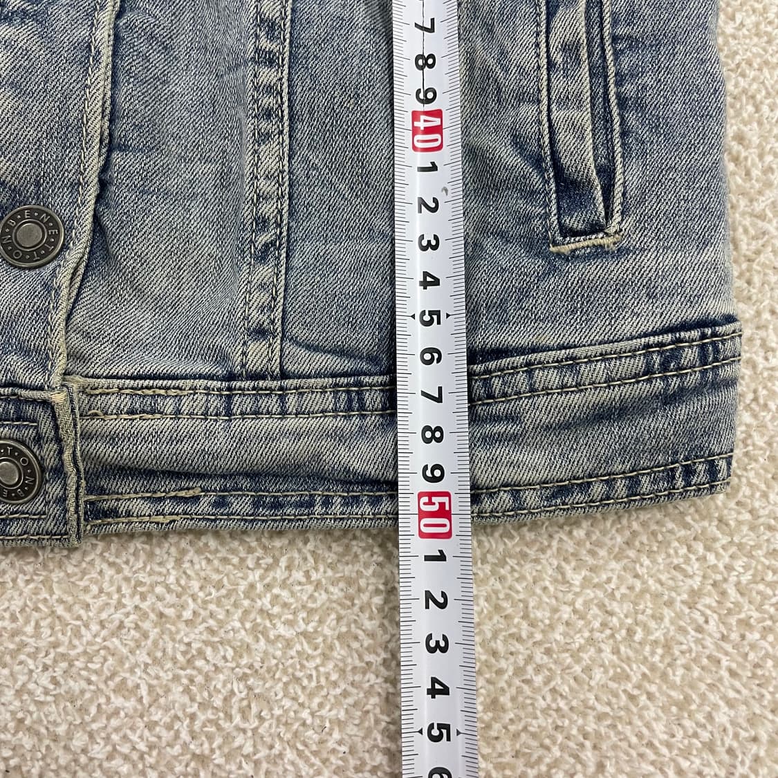 베네통 연청 데님 청재킷 1223HS1 상품이미지9