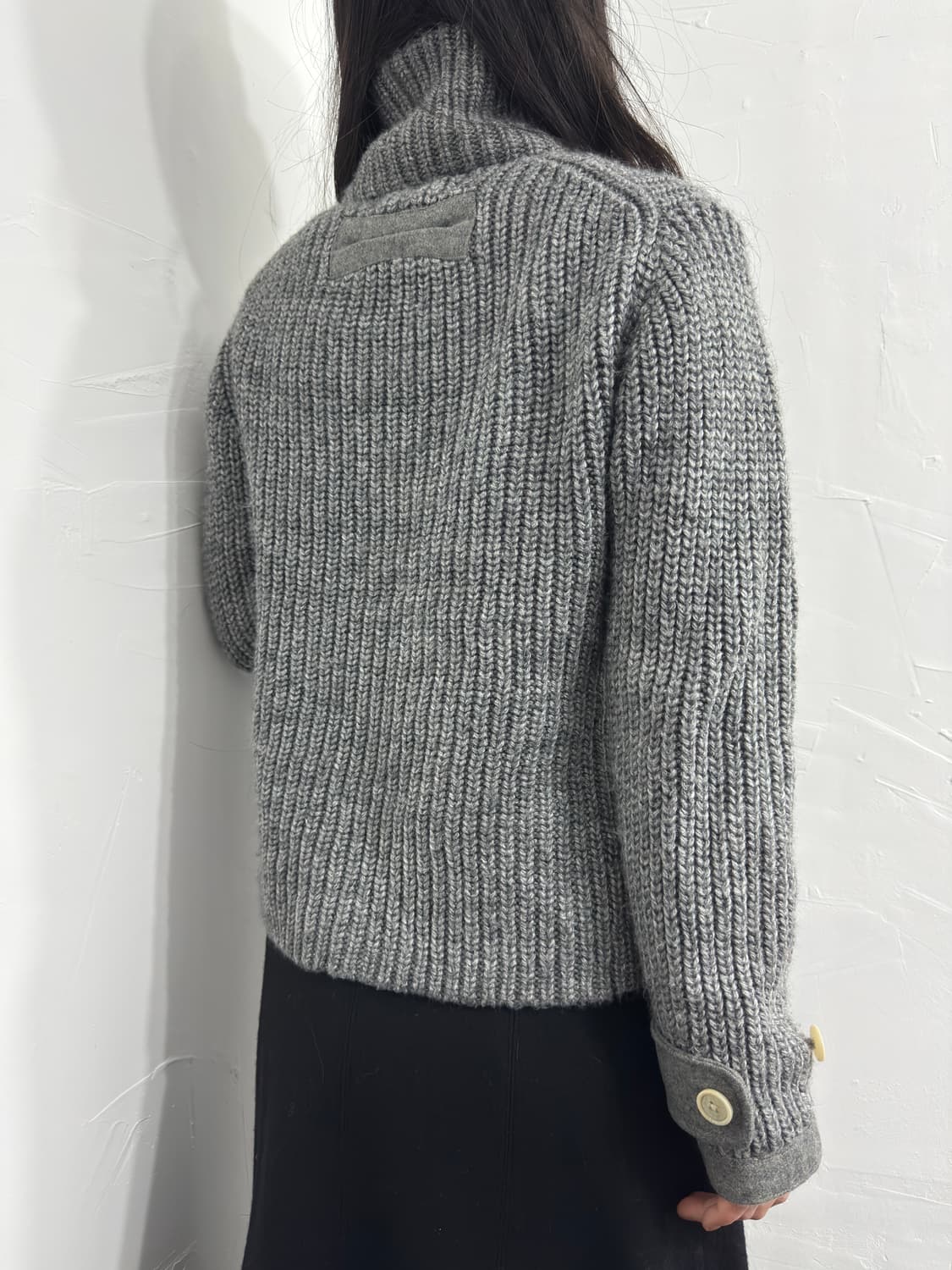 junko shimada dubble button knit cardiga 상품이미지6