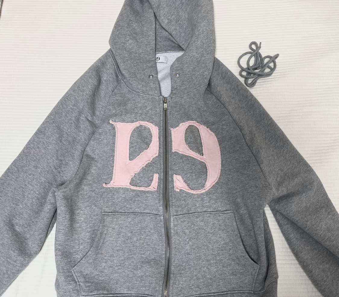 일리고 후드집업 s 라이트그레이 위시 상품이미지2