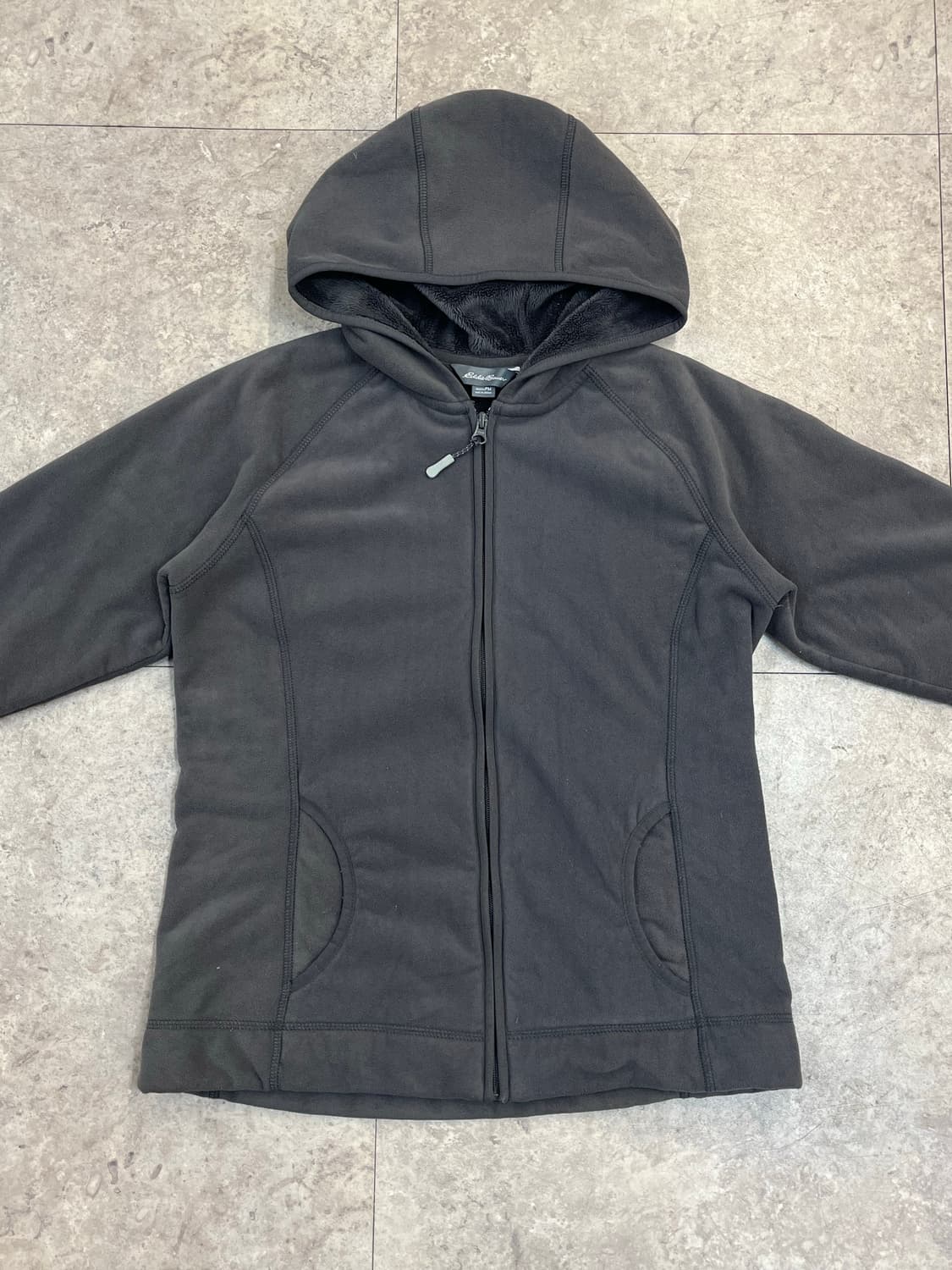 에디바우어 후드 플리스 자켓 차콜 #csz3515 상품이미지5