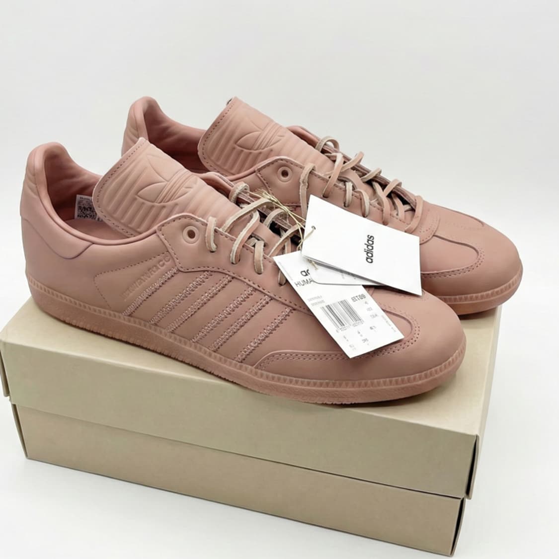 새상품 아디다스 퍼렐 윌리엄스 휴먼레이스 삼바 테라코타 사이즈 275 상품이미지1