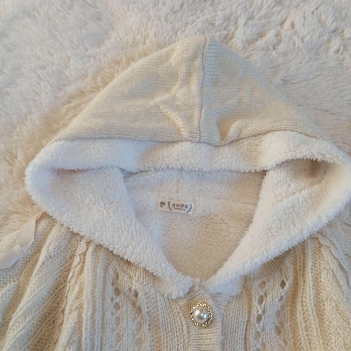 엑시즈팜 판초 케이프 코트 히메갸루 라떼갸루 달천깔 상품이미지2