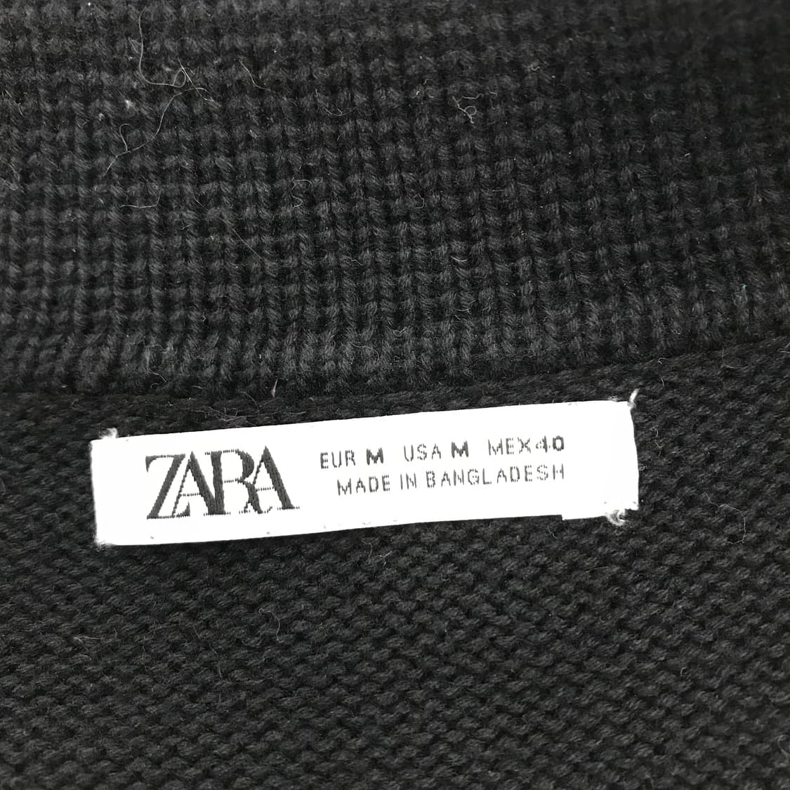 자라 카라넥 버튼 니트 [M] 상품이미지4