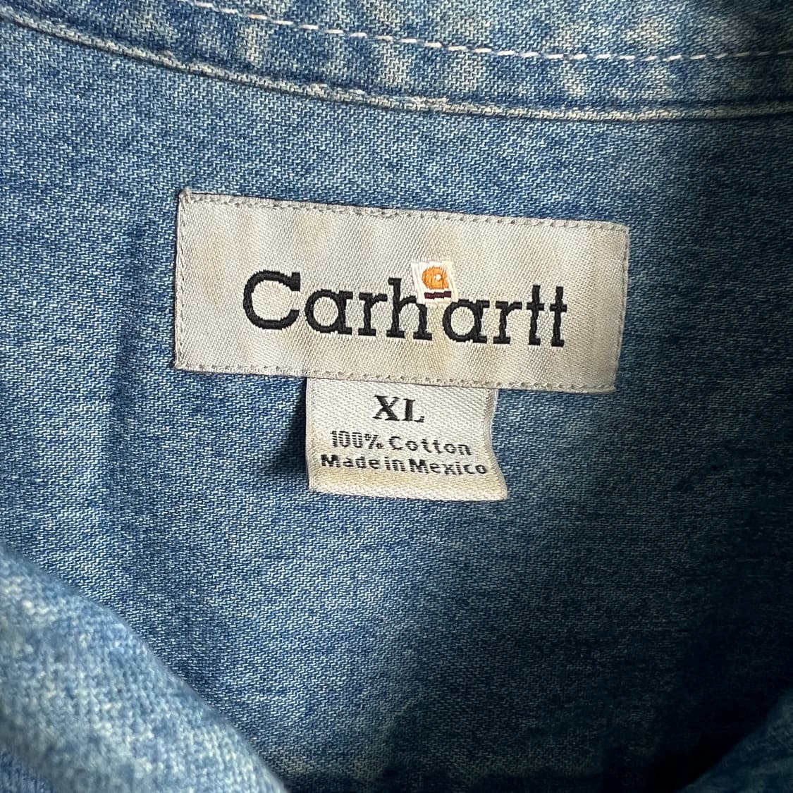 Carhartt 칼하트 데님 반팔 셔츠 XL 상품이미지4