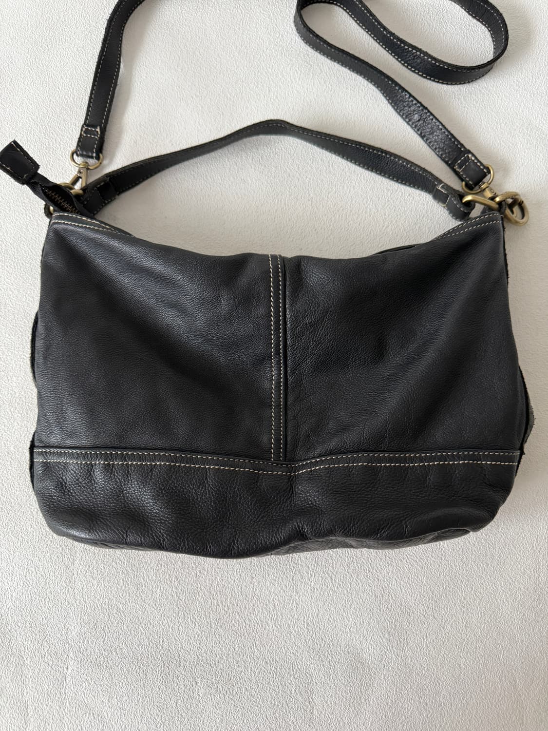 Pre owned 레더 크로스 숄더백 상품이미지3