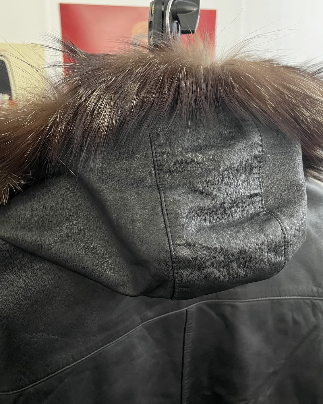 올드 빈티지 퍼 트리밍 리얼 레더 자켓 상품이미지8