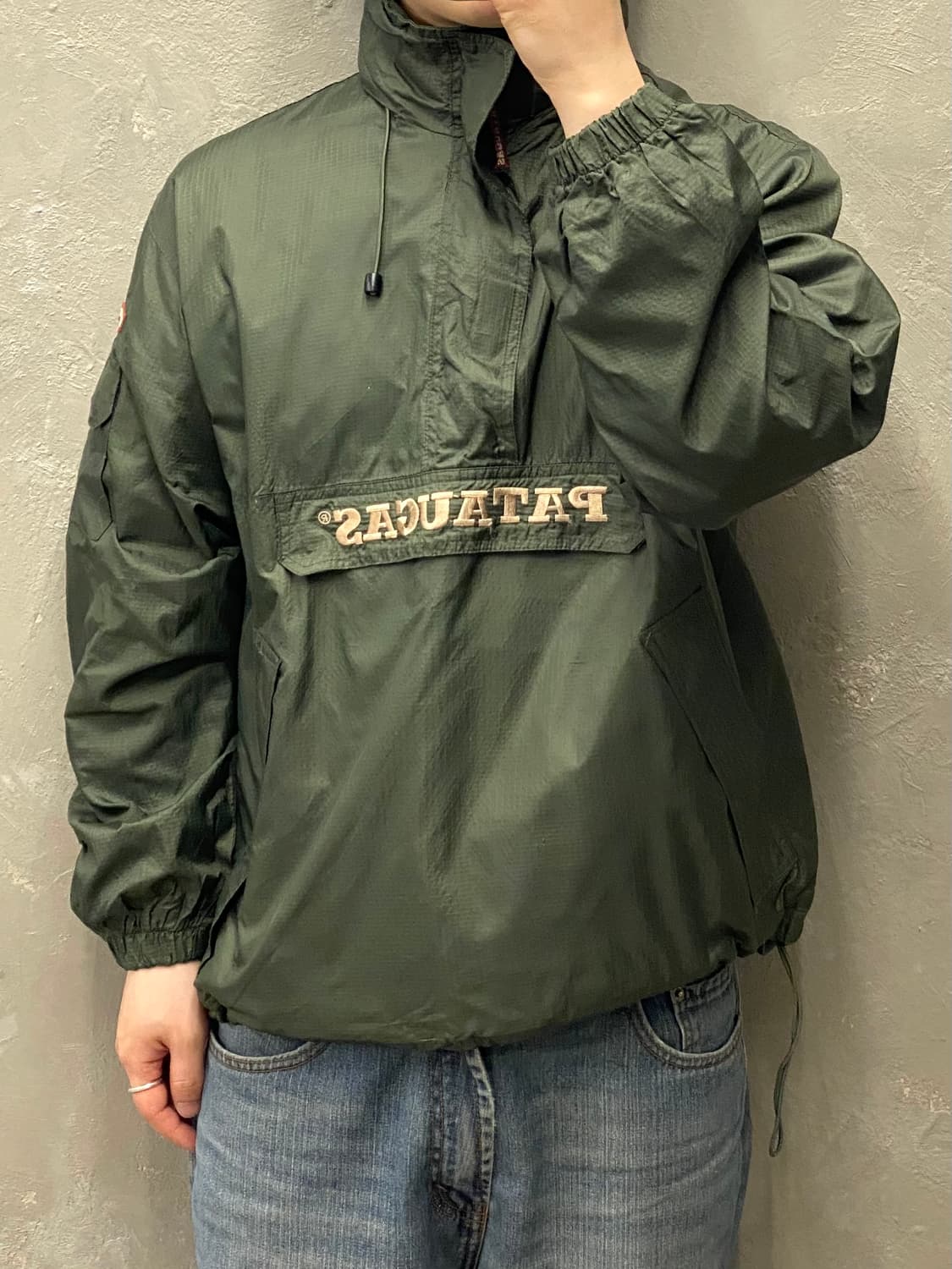 [M] 90s Pataugas 립스탑 나일론 아노락 상품이미지8