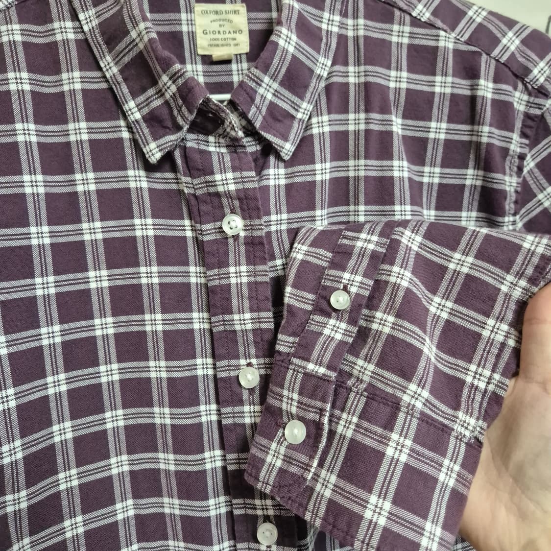 지오다노 체크 옥스포드 셔츠 상품이미지7