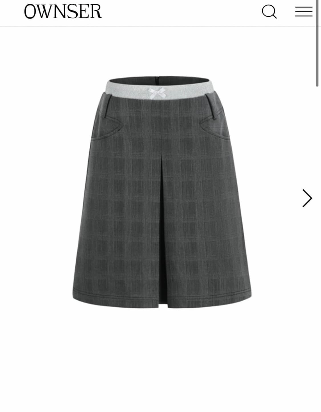 오운서(구 런웨이티켓) 타임리스 타탄체크 미디스커트 M 상품이미지1