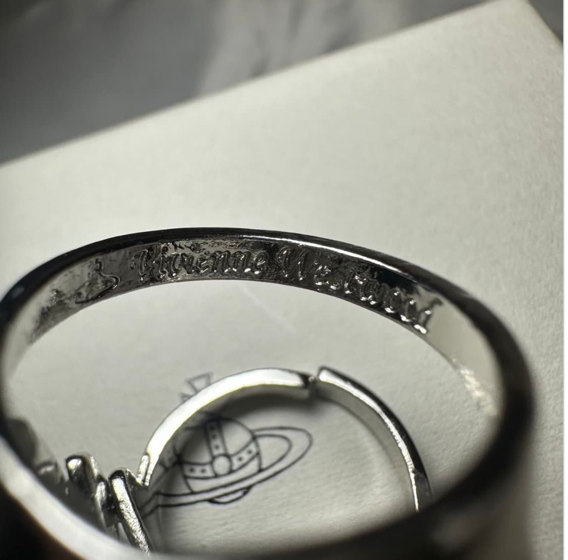 비비안웨스트우드 아카이브 orb 실버 너클링 상품이미지4