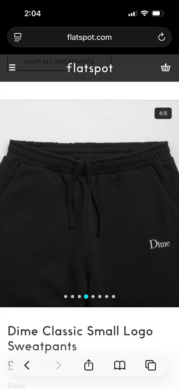 Dime 다임 스웻팬츠 블랙 M 상품이미지3