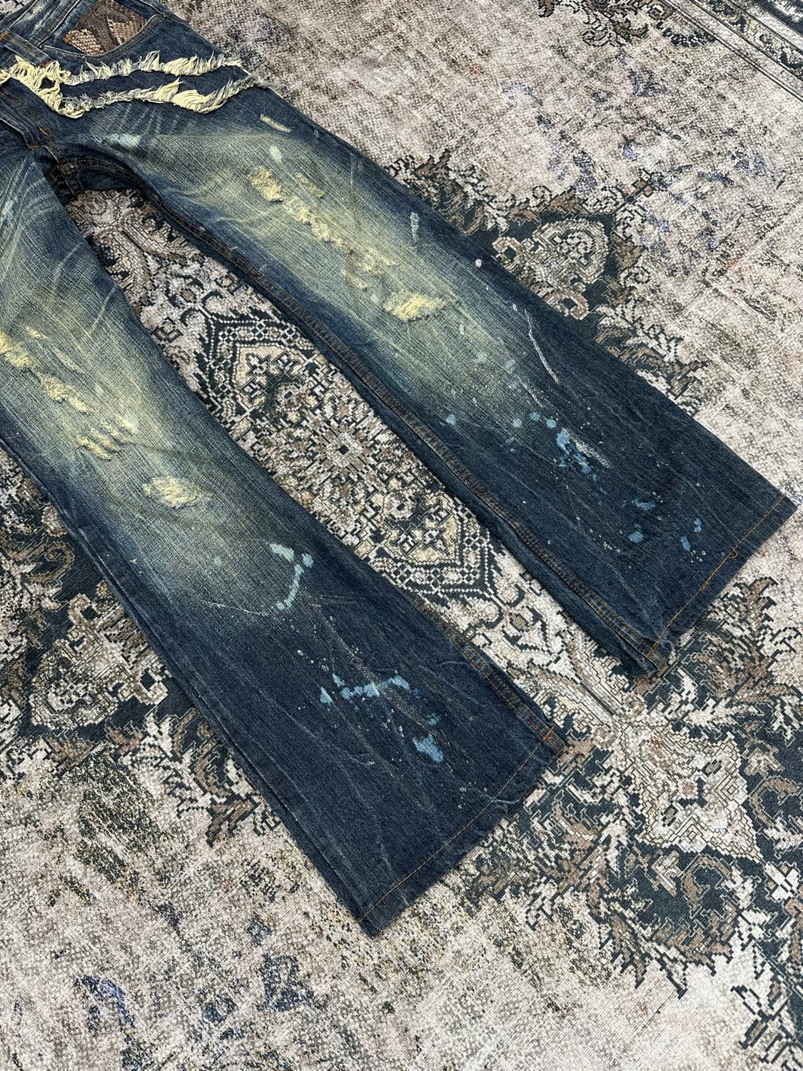 Semantic design Python paint wash jeans 상품이미지3