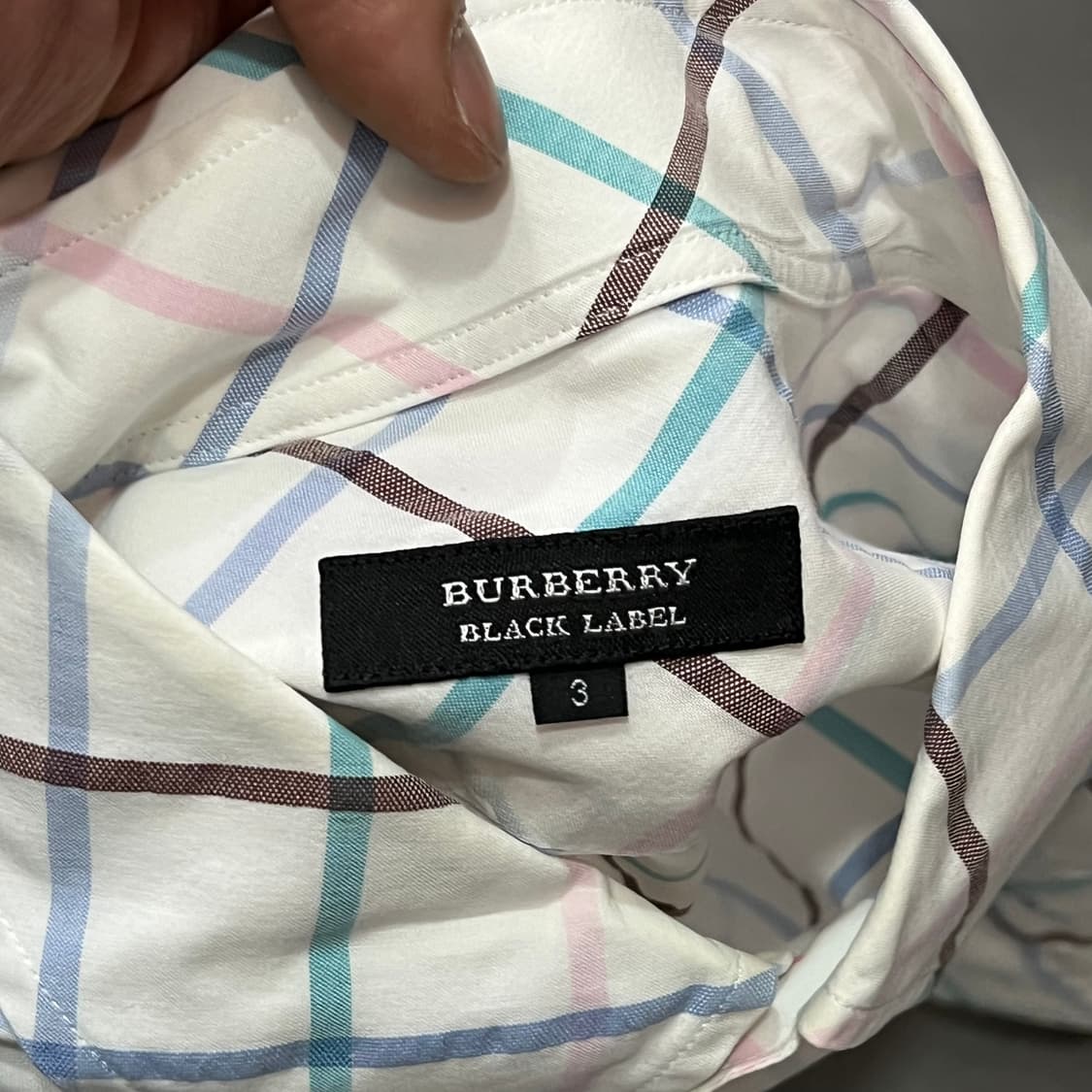  버버리 블랙라벨 체크 셔츠 y16048 상품이미지6