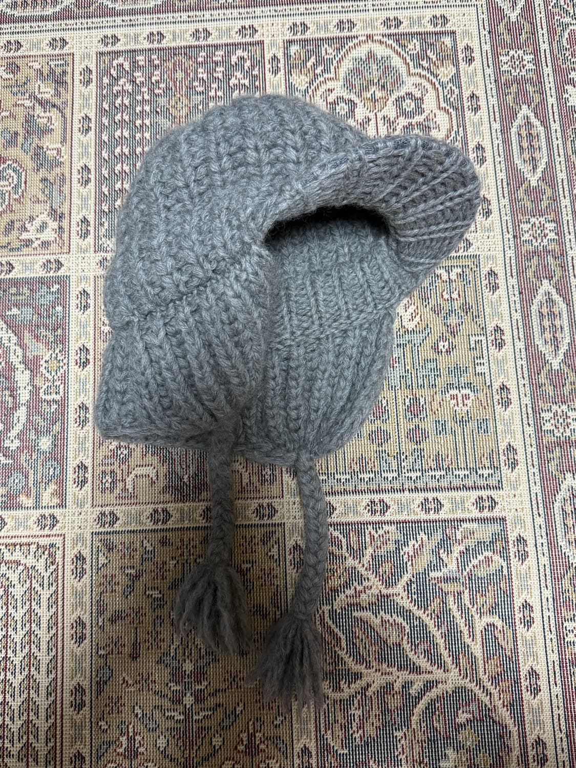 키지마 타카유키 울 이어플랩 그레이 카멜사장 상품이미지8