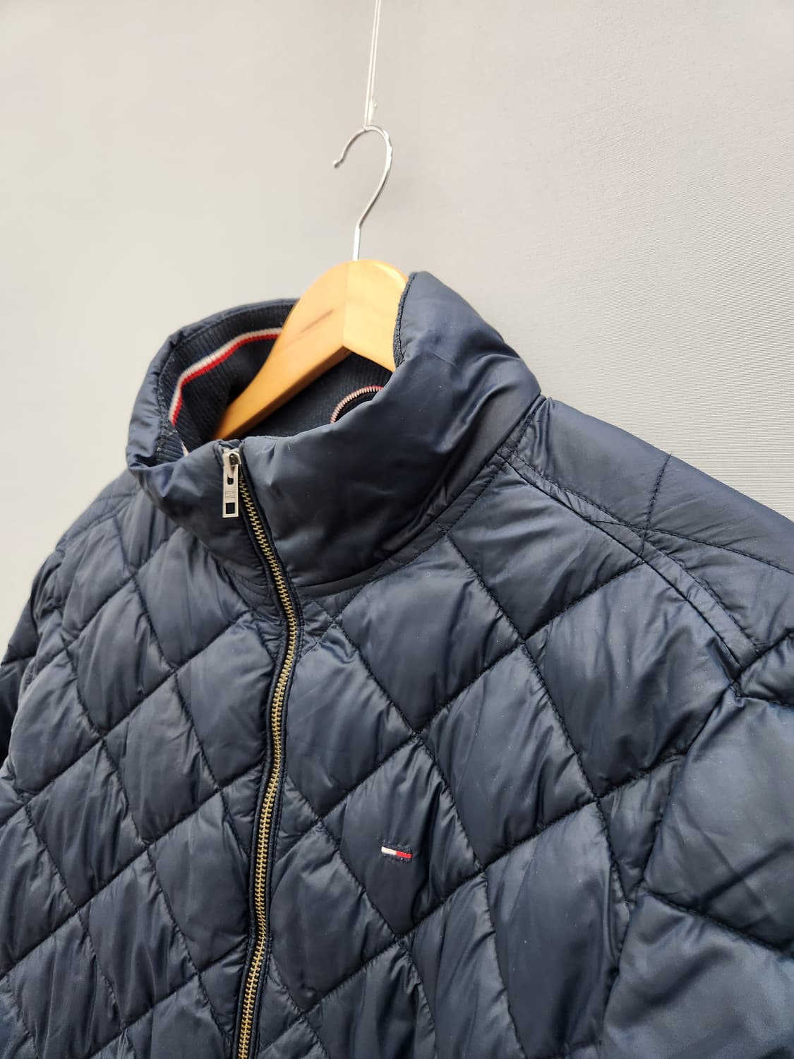 타미힐피거 네이비 퀼팅 패딩 점퍼 상품이미지3