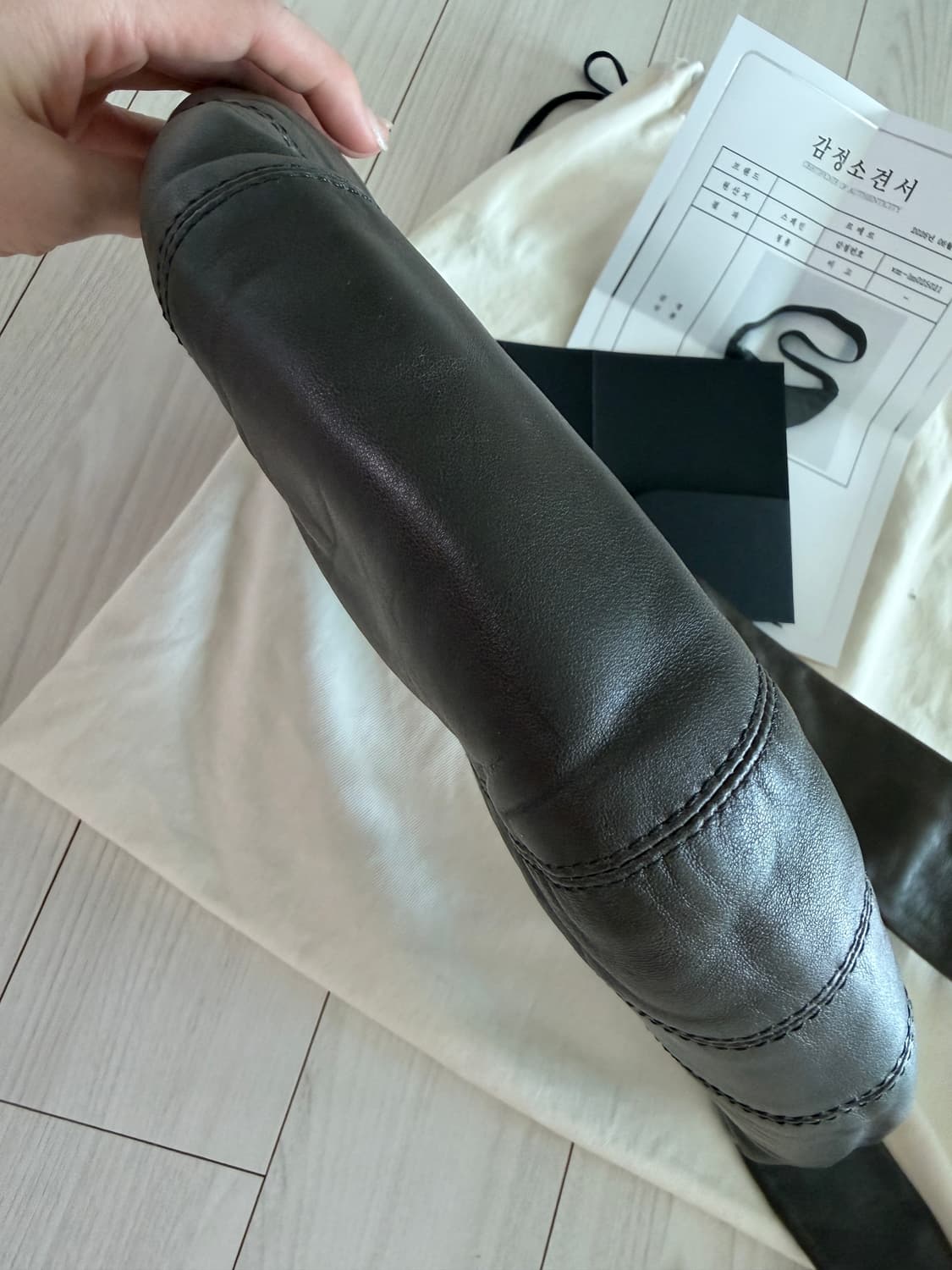르메르 스몰 크루아상백 크로스 범백 다크브라운S 상품이미지5