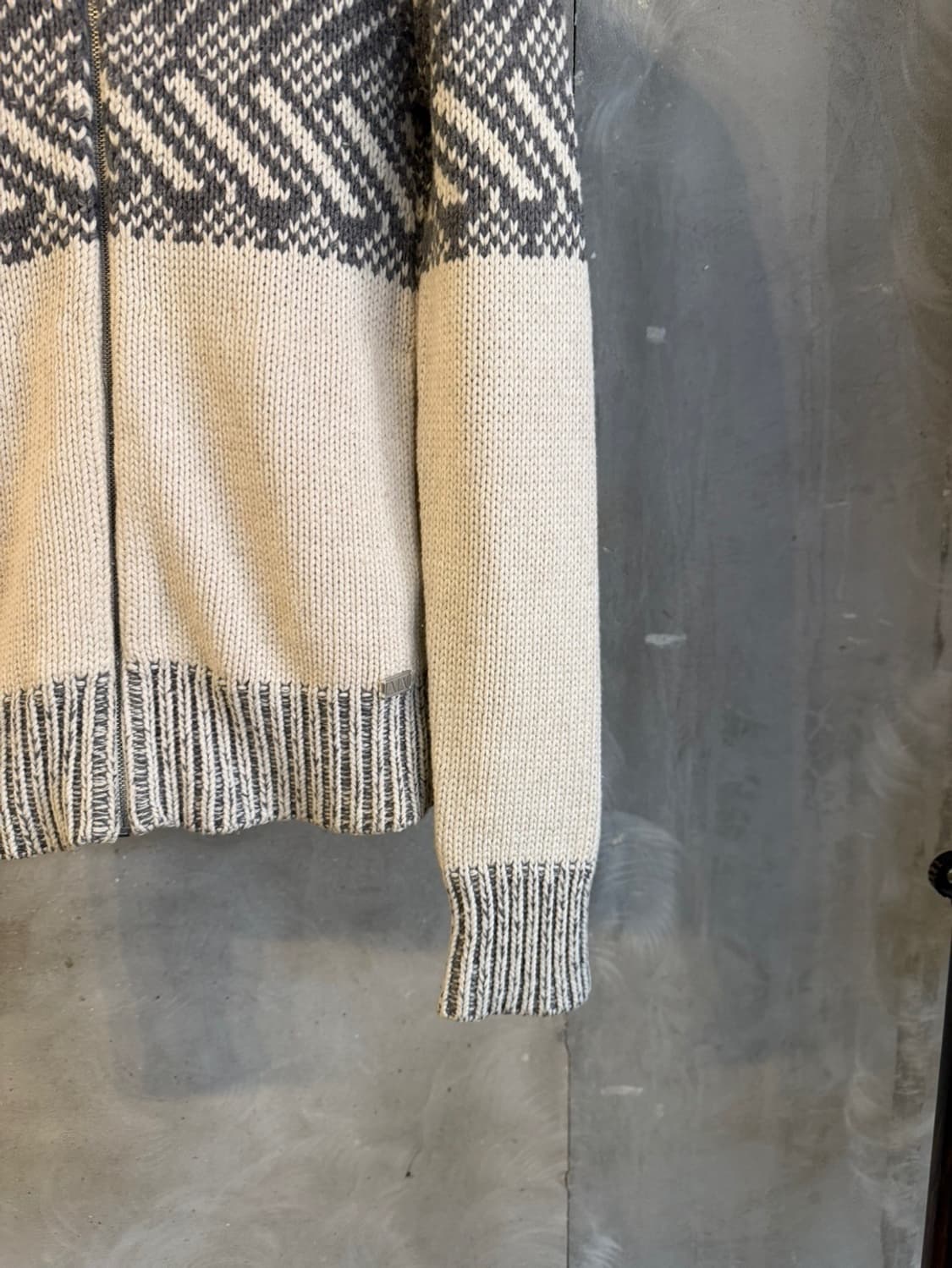 아르마니 익스체인지 짚업 가디건 슬림100 상품이미지7