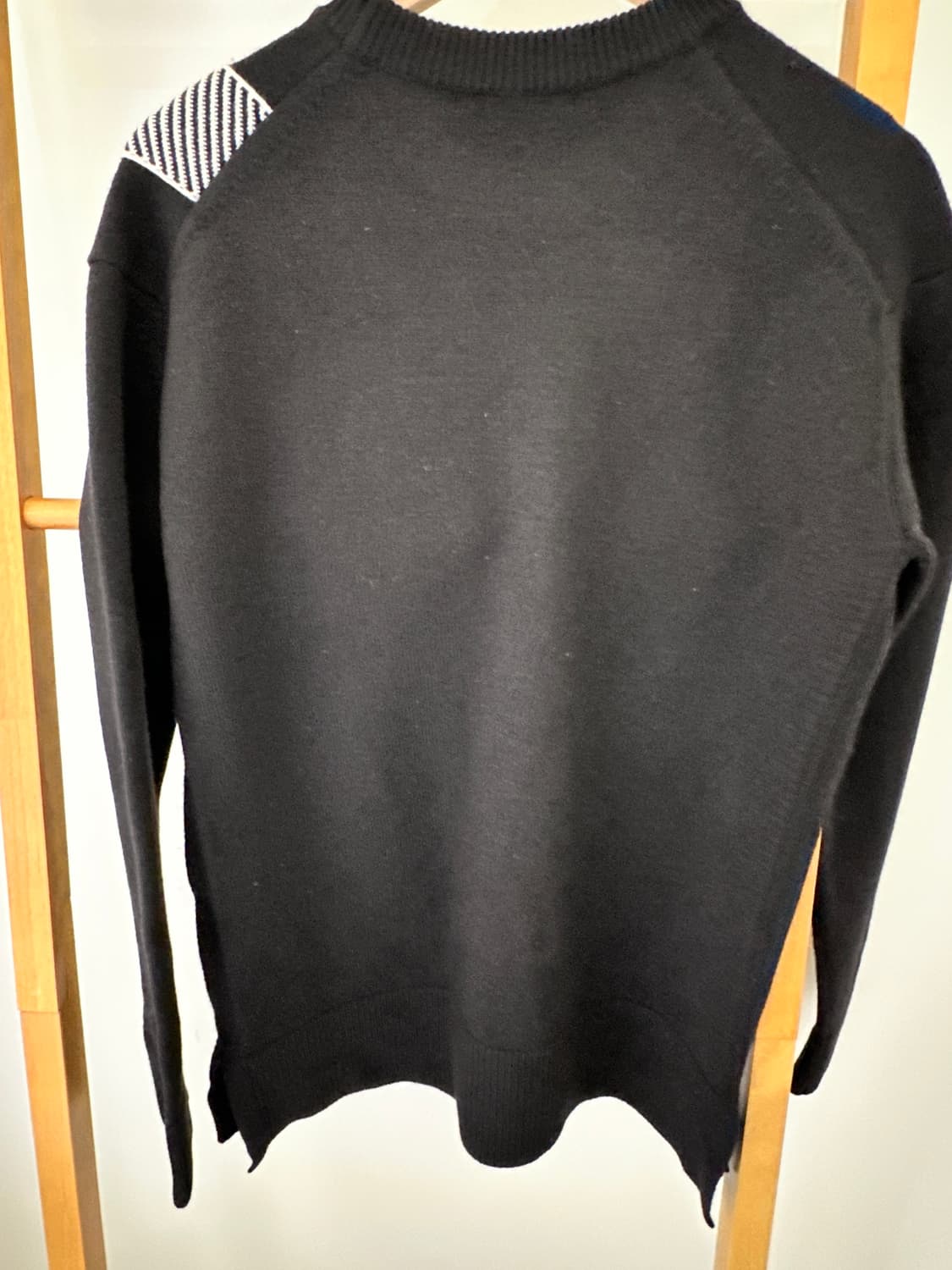 시스템 블랙 패치 울 니트(사이즈 95) 상품이미지6