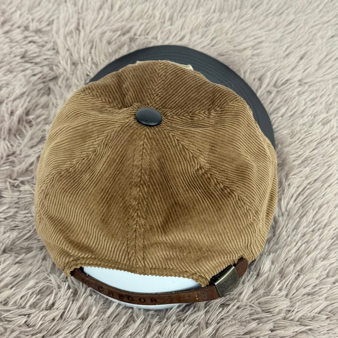 빈티지 맥그리거 베이지 코듀로이 볼캡 상품이미지3