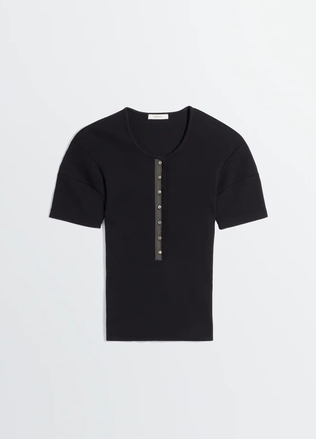 [XS,S,M]르메르 26ss FITTED HENLEY 헨리 니트/블랙 상품이미지9