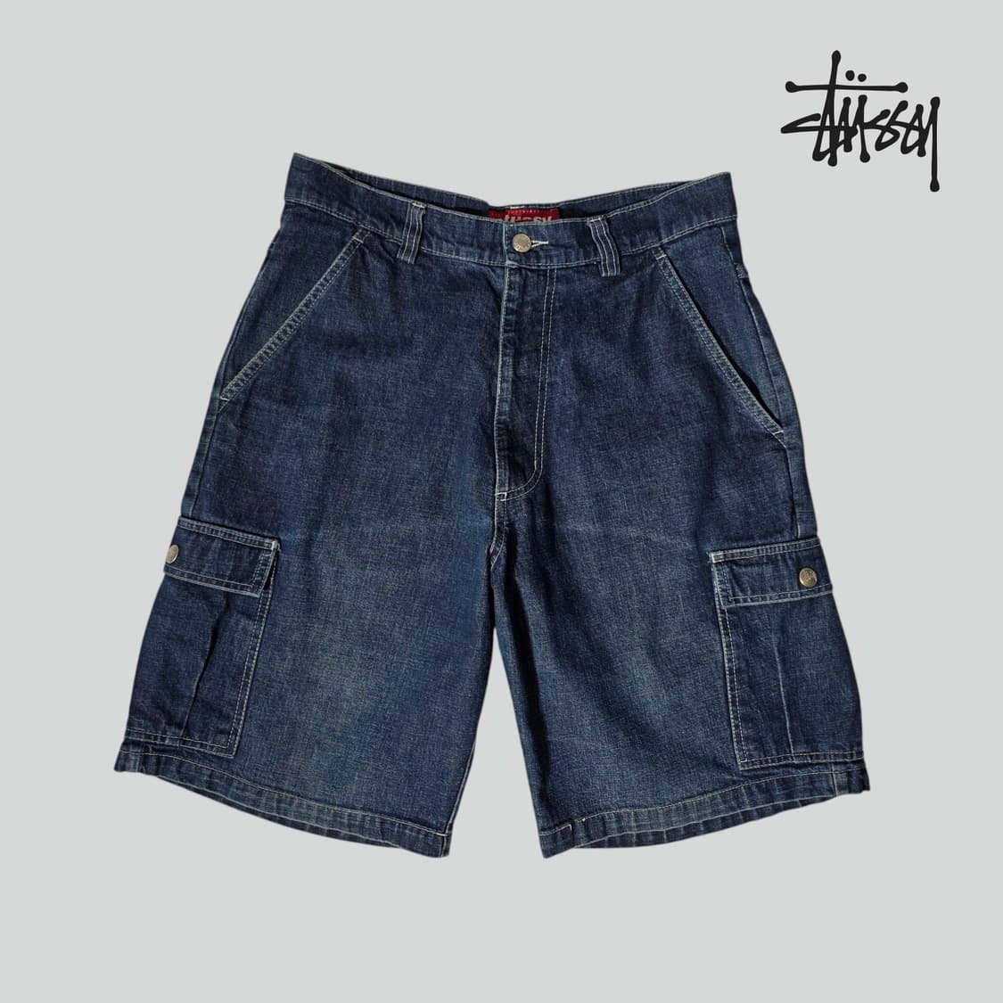 [32]90s 스투시 USA 데님 쇼츠 상품이미지1
