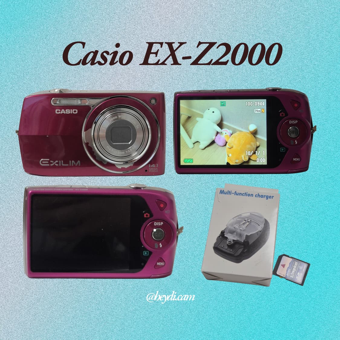 (로제, 모카, 아일릿) 카시오 엑슬림 z2000 로즈핑크 상품이미지2