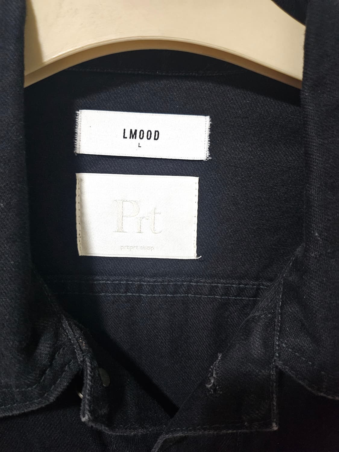 LMOOD 블랙 데님 자켓 L 상품이미지4