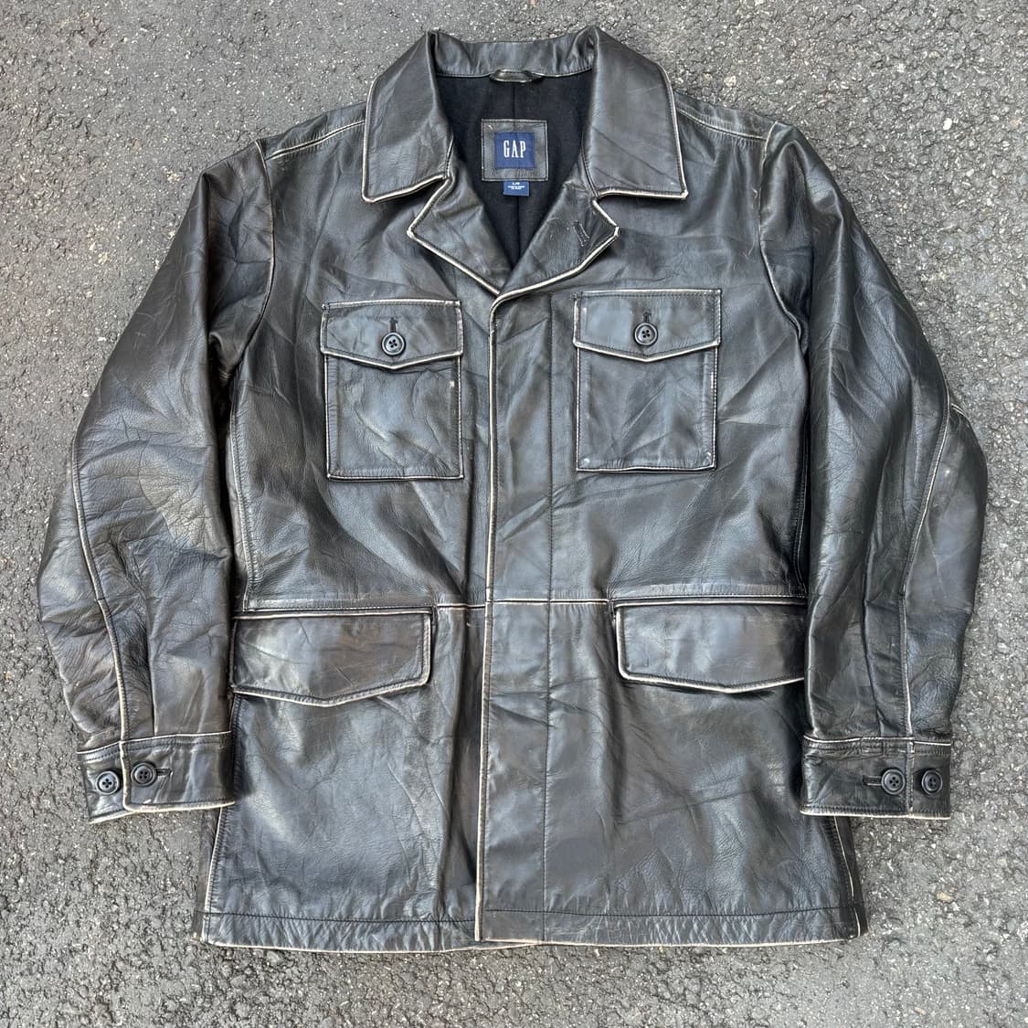 올드 갭 카우 레더 자켓 상품이미지1