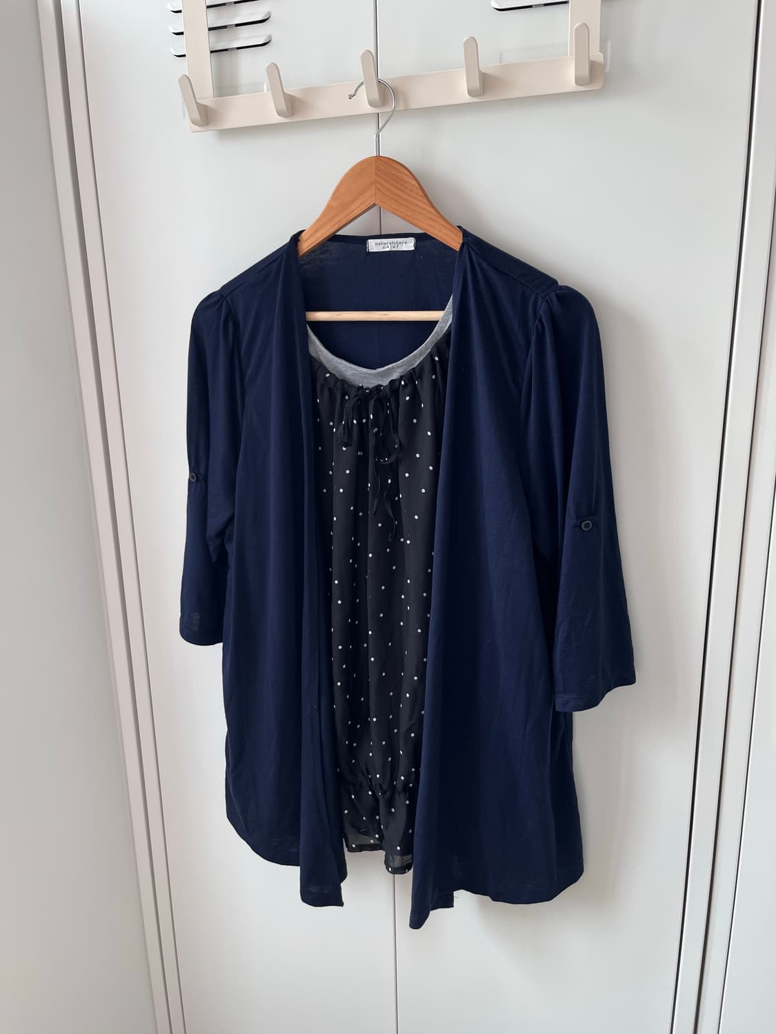 Naturalstore calof 도트 레이어드 바선생 원피스 상품이미지1