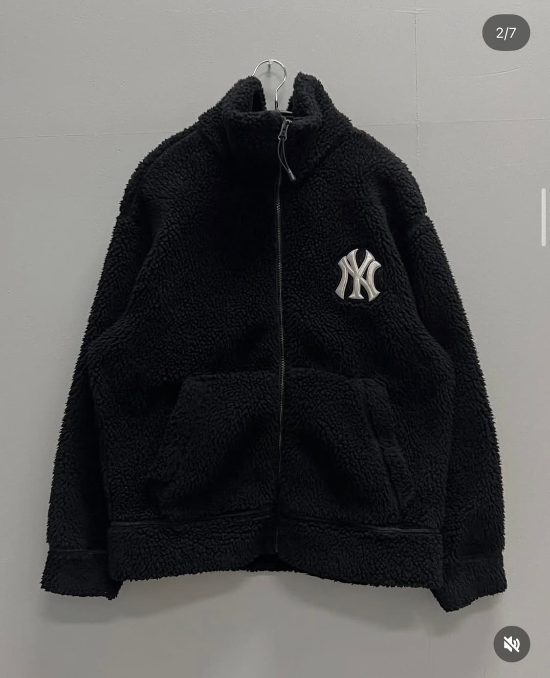 MLB 뉴욕양키즈 양털 뽀글이 후리스 자켓 상품이미지2