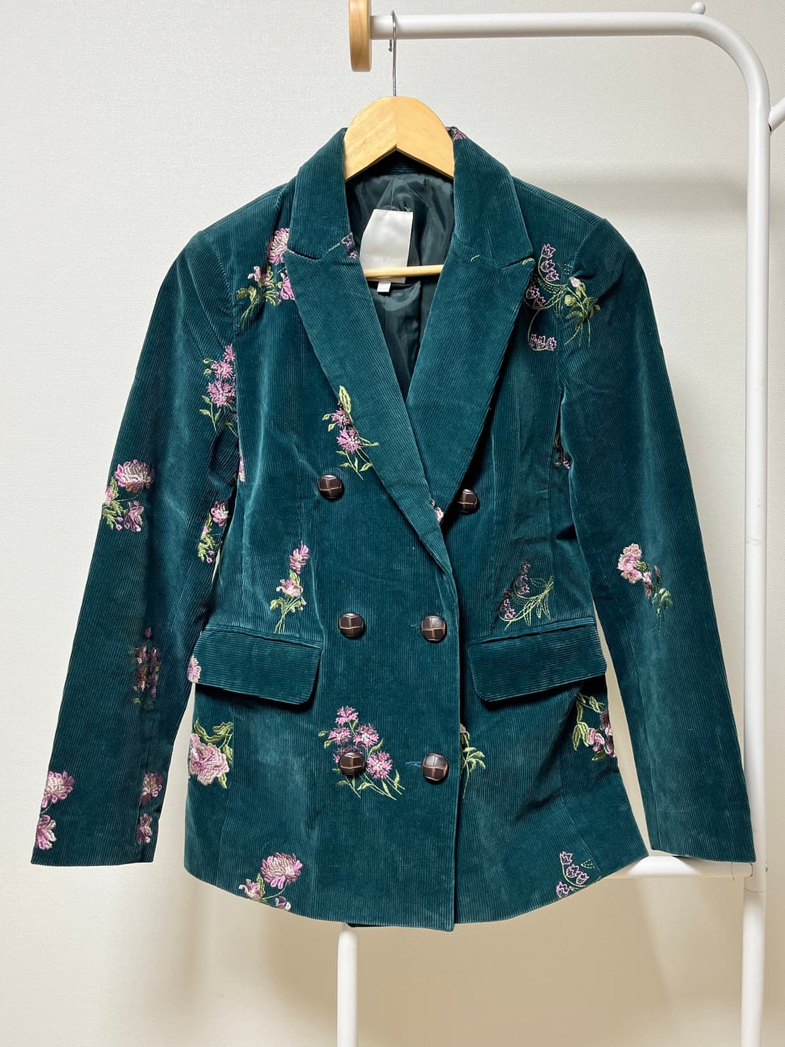 꽃자수 코듀로이 자켓 블라우저 상품이미지1