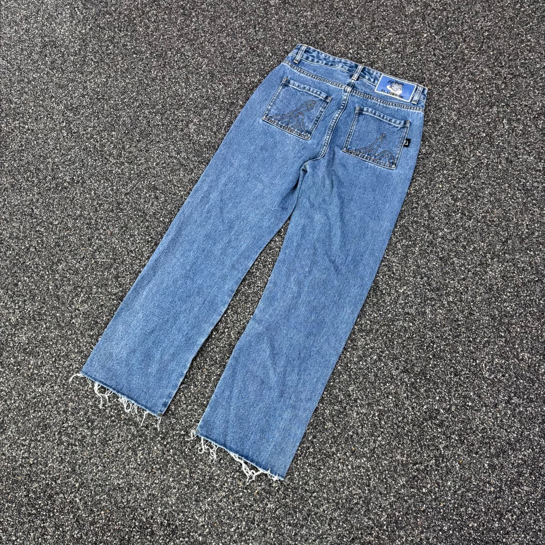 빈티지 커팅 스티치 데님 팬츠 상품이미지2