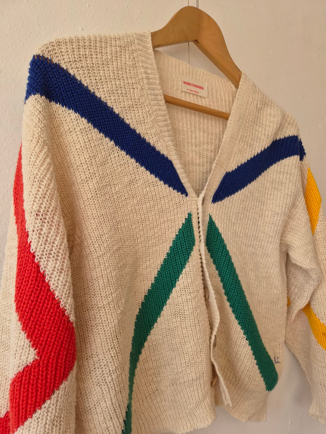 보보쇼츠 키즈 컬러블럭코튼가디건 6-7y(122) 상품이미지3