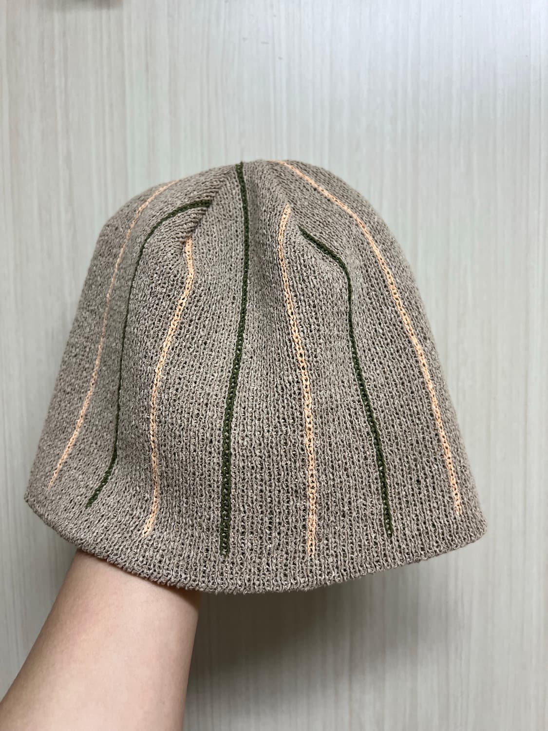 NOROLL 'TWOFACE WASHI BEANIE' - CONCRETE 상품이미지1