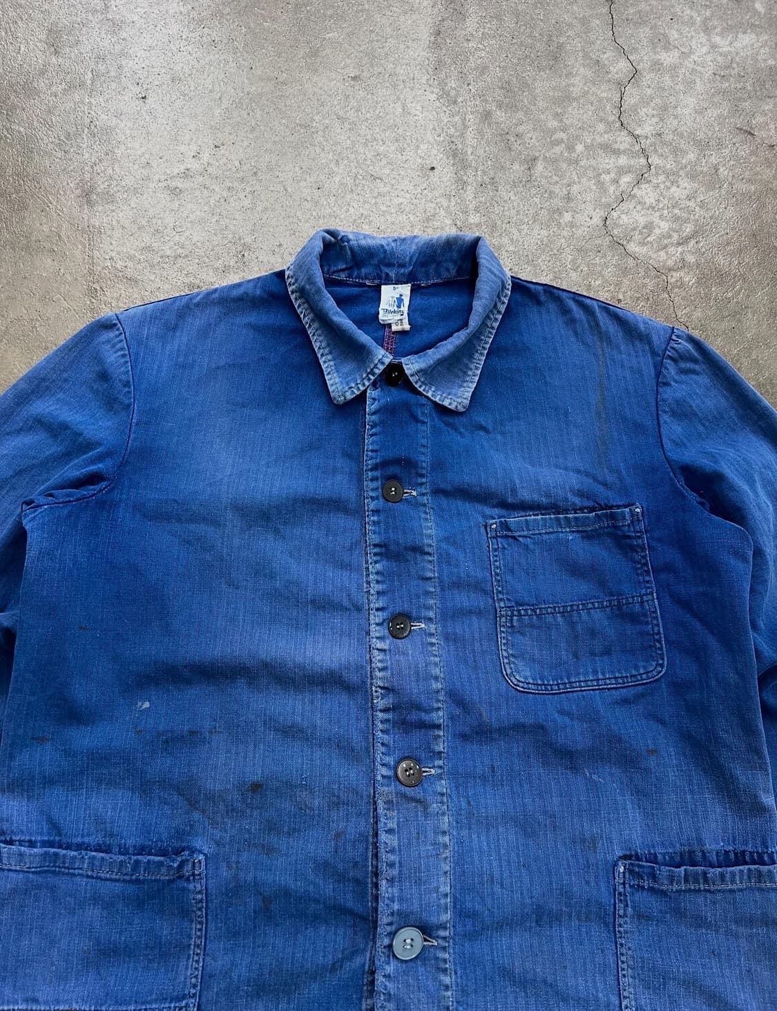 HARD SUN FADED HBT OLD 보로 헤링본트윌 프렌치워크자켓 상품이미지5