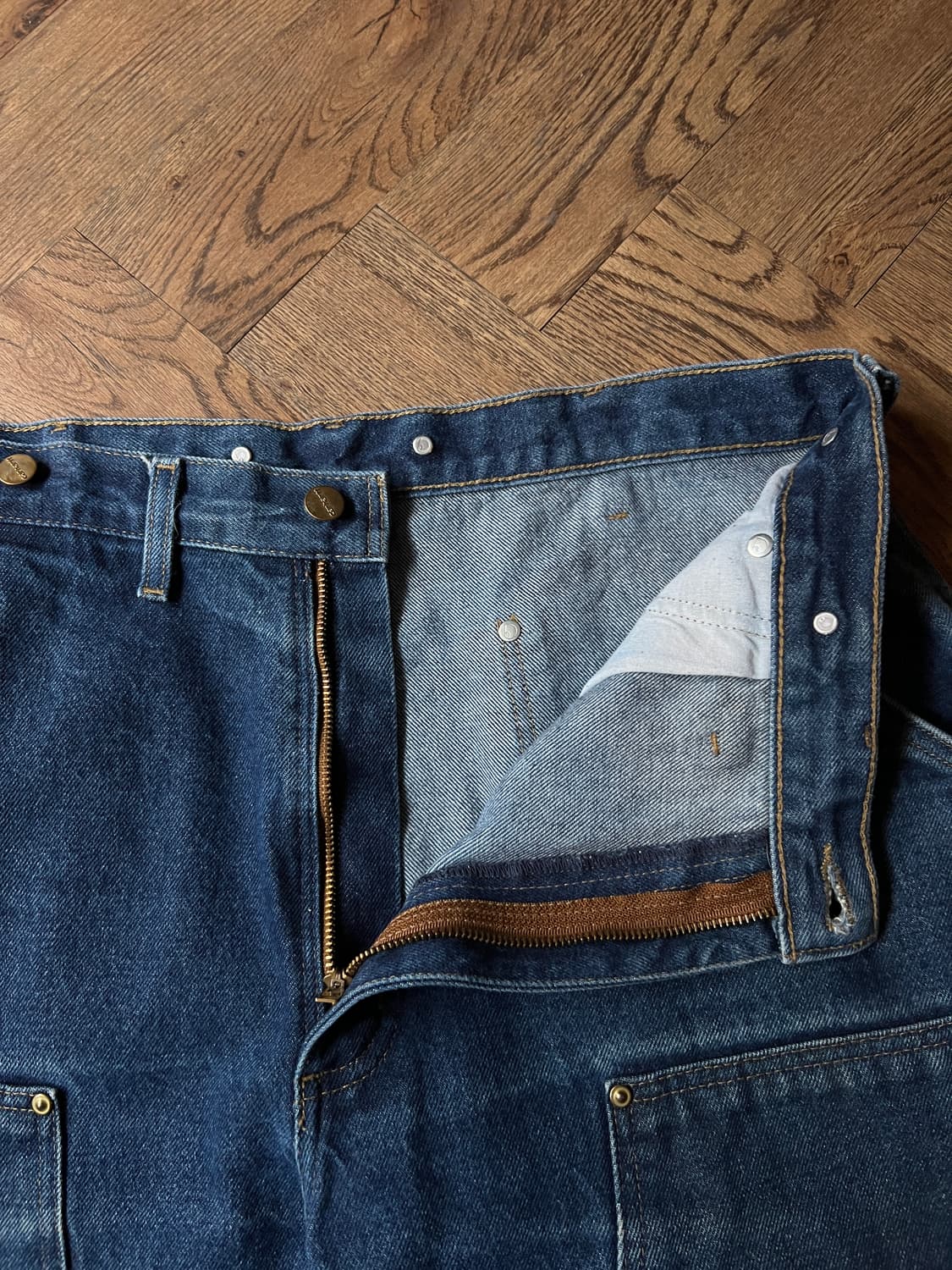 [36]칼하트 USA 빈티지 페이딩 더블니 데님팬츠 상품이미지2