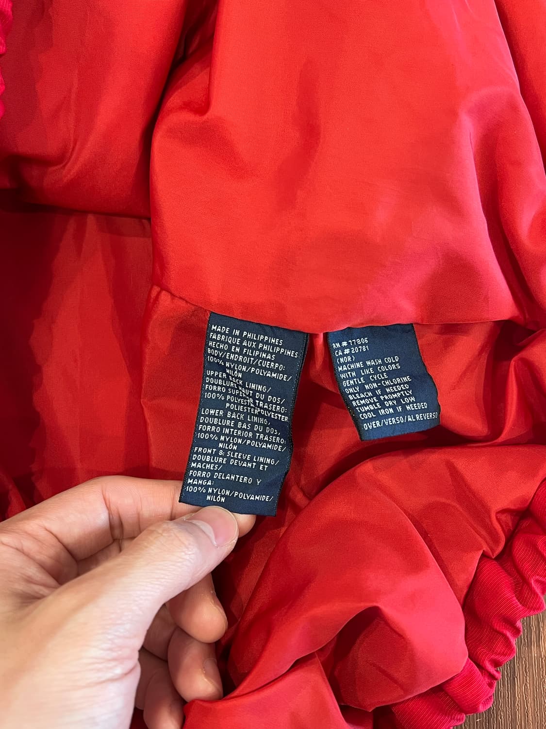 90s Tommy Hilfiger 타미힐피거 올드스쿨 나일론 집업 자켓 상품이미지10