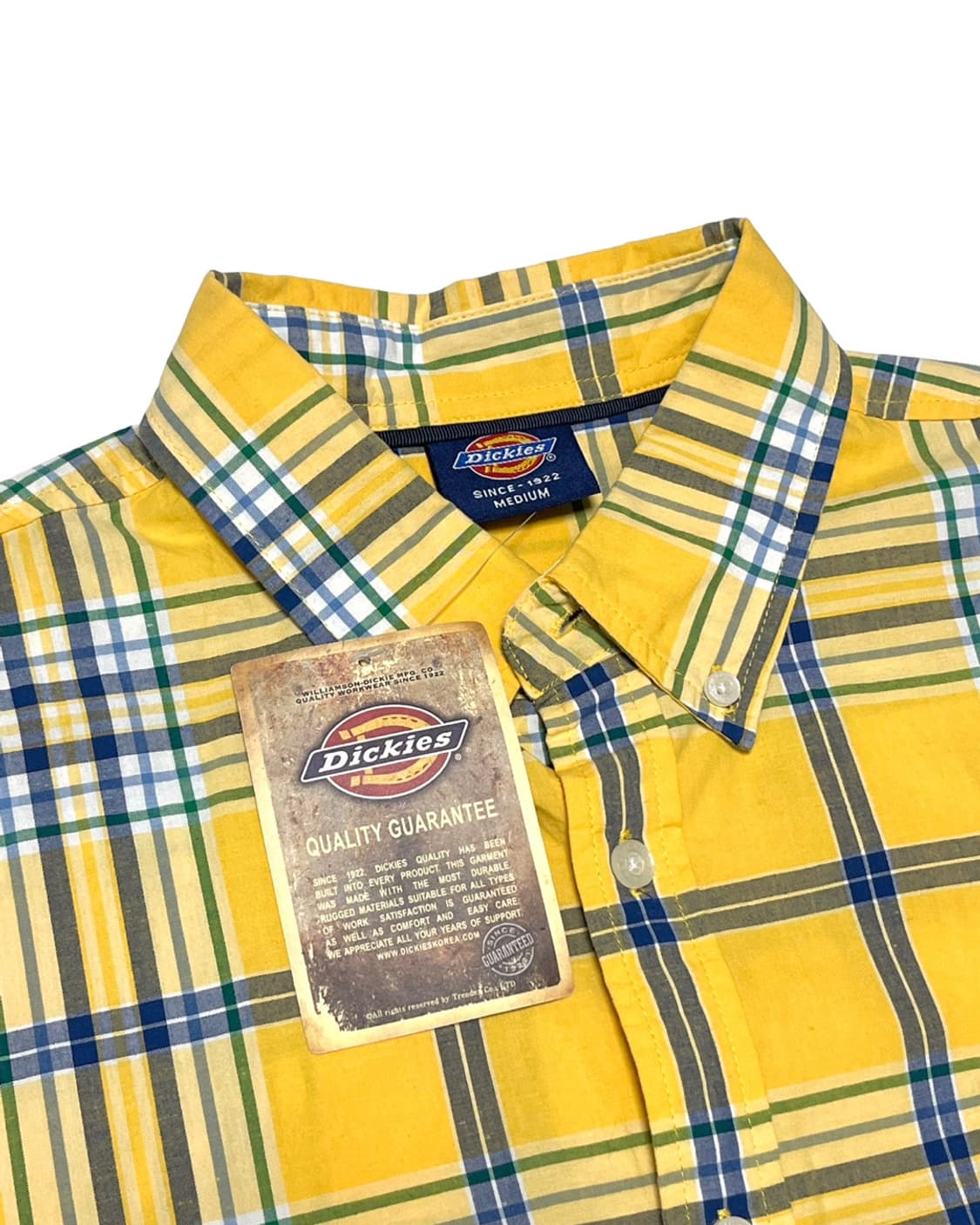 Dickies yellow check shirt 상품이미지5