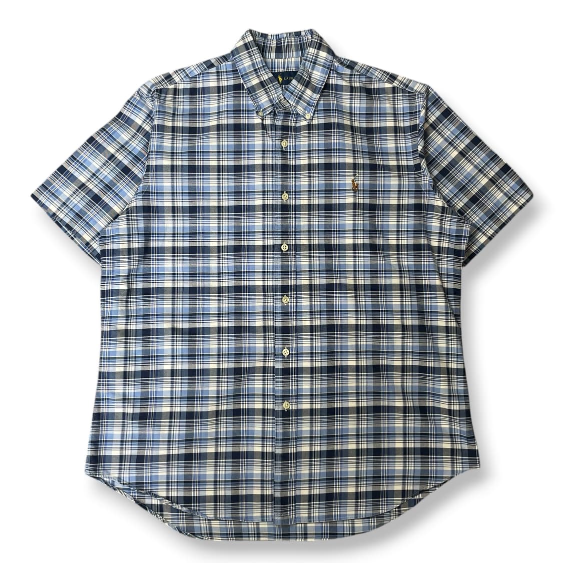 폴로랄프로렌 버튼다운 블루 체크셔츠 L 상품이미지1