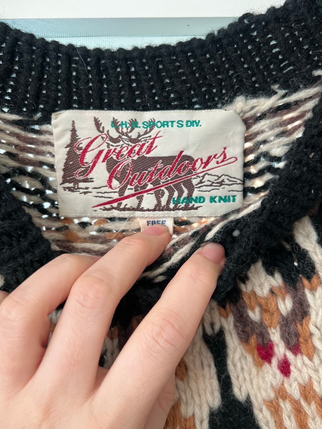 울 100 빈티지 노르딕 니트 상품이미지2