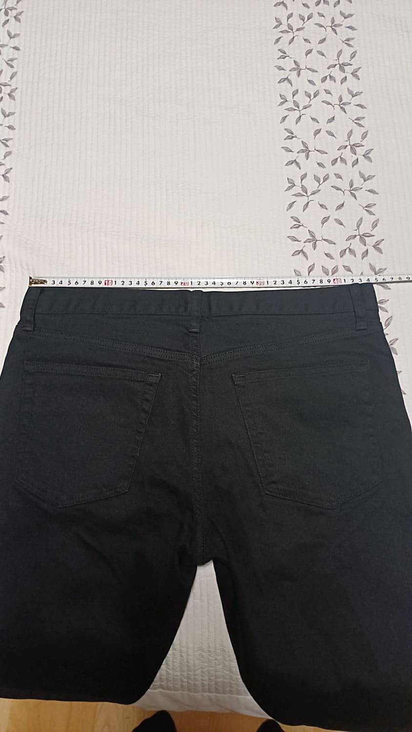 유니클로 슬림블랙진 실측33인치 기장97 상품이미지5