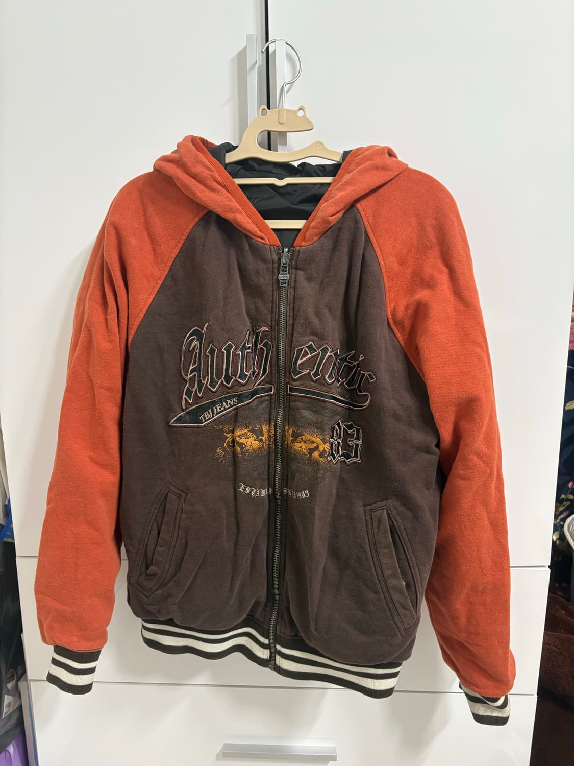 TBI JEANS 양면 (리버시블) 후드집업 상품이미지1