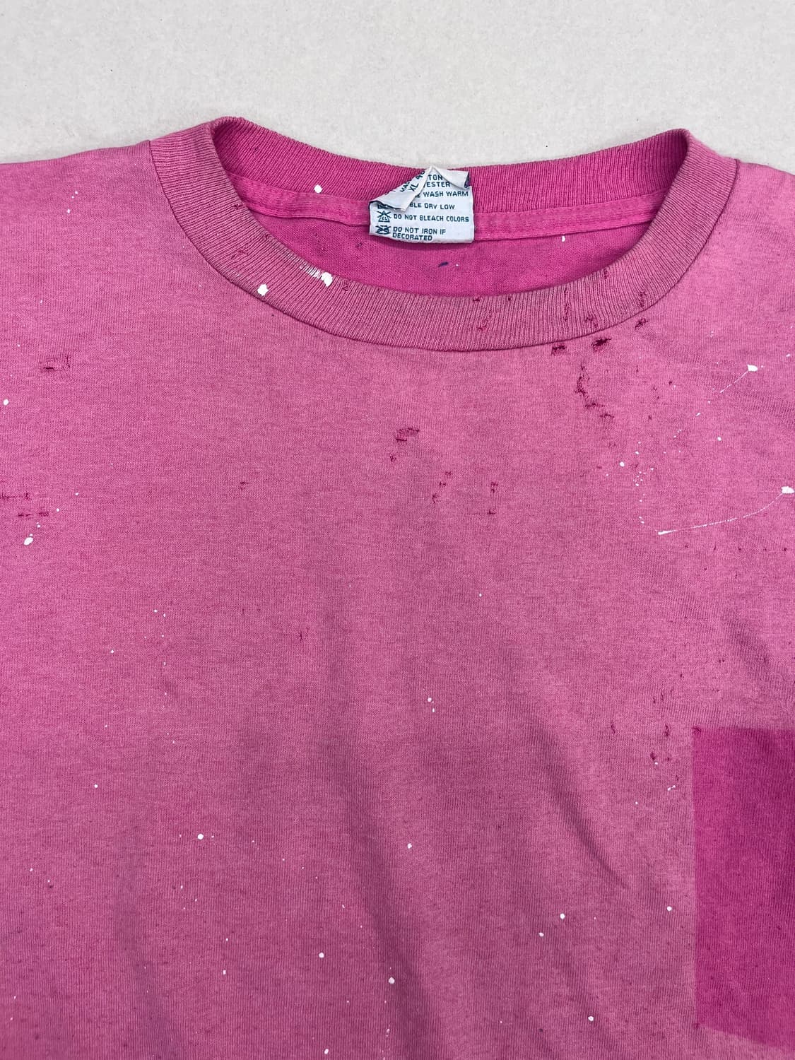 Vintage Single Stitch Pink Pocket T-Shir 상품이미지3