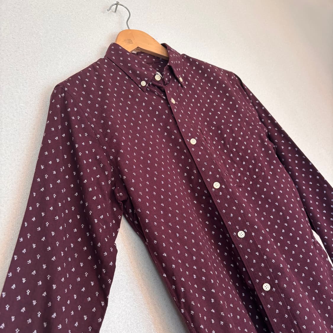 클럽모나코 XS 슬림핏 캐주얼 패턴 셔츠 미니멀 실루엣 상품이미지7