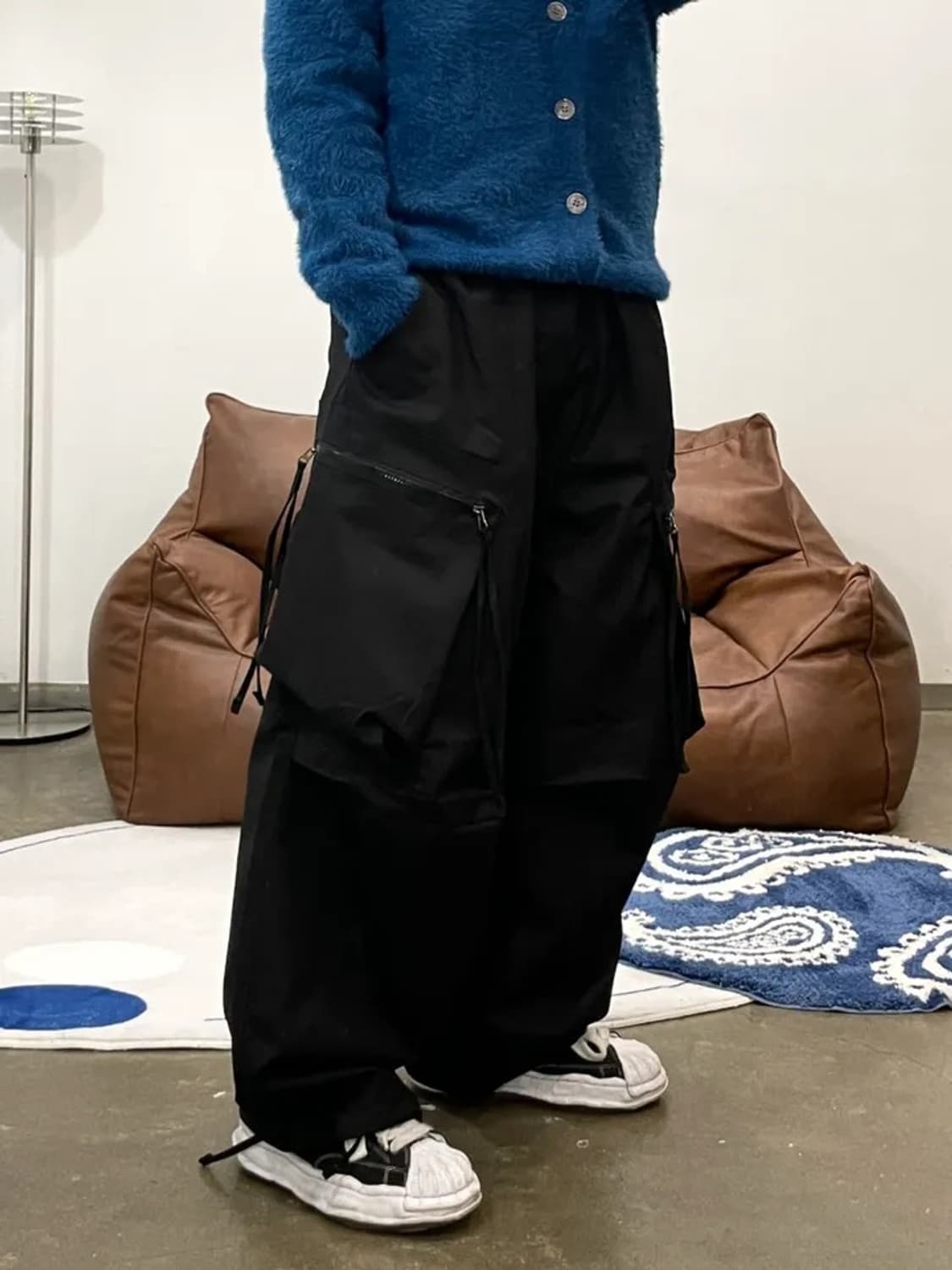 롱지퍼 벌룬 카고팬츠 상품이미지2